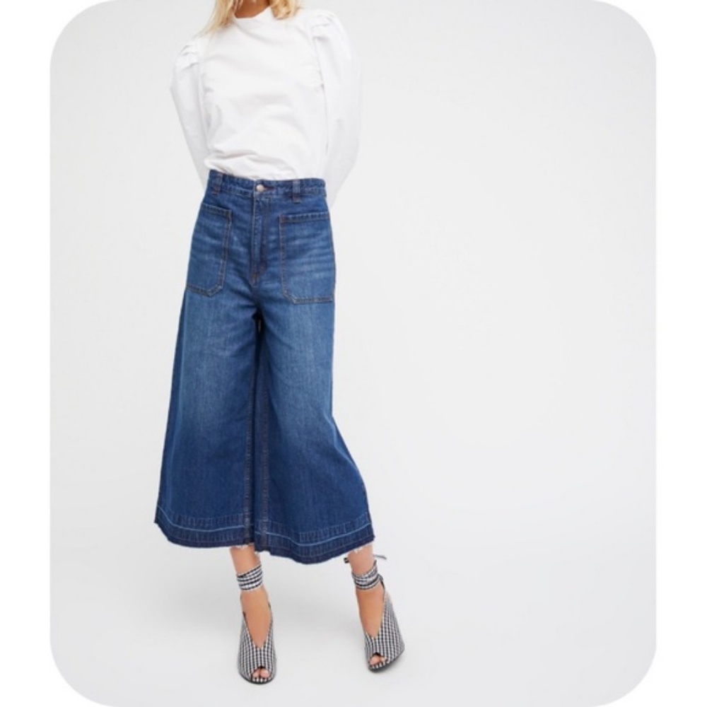 Free People Wide Leg Jeans